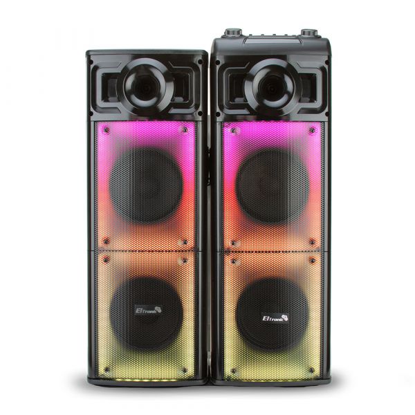 Акустическая система Eltronic 30-24 Crazy Box 1600 80+80Вт с двумя микрофонами