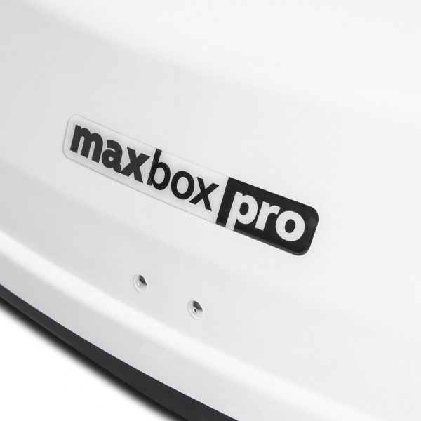Автобокс MaxBox PRO 430 (малый) белый "песок" 136*96*42 см двустороннее открывание