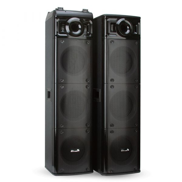 Акустическая система Eltronic 30-23 Crazy Box 2400 120+120Вт с двумя микрофонами
