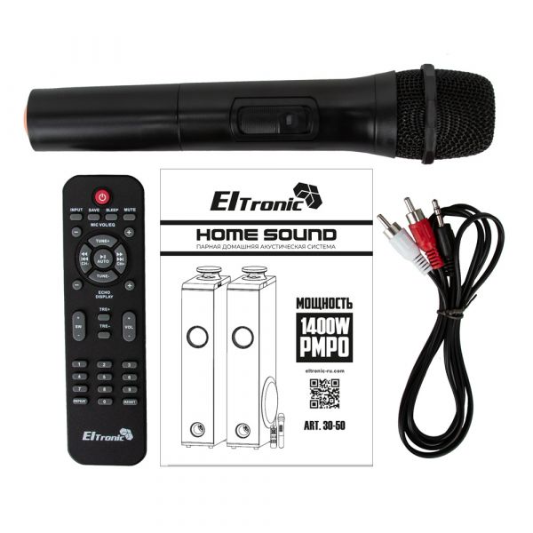 Акустическая система Eltronic 30-50 Home Sound 140Вт МДФ с 1 микрофоном