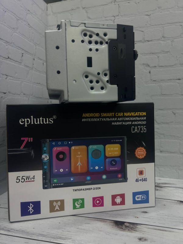 Автомагнитола 2 DIN Eplutus CA735 Android 12 4+64Гб Wi-Fi BT