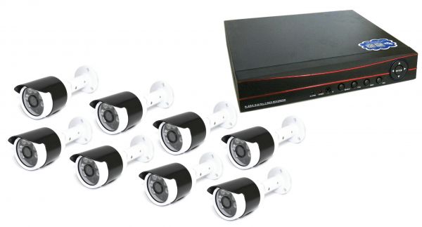 8-ми канальный уличный комплект видеонаблюдения XPX 3908 AHD 3Mp