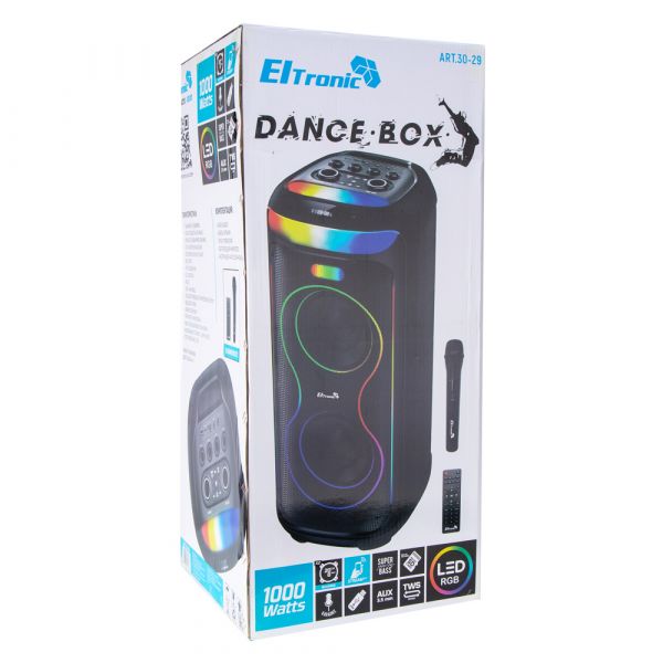 Bluetooth колонка Eltronic 30-29 Dance BOX 1000 2x8" с микрофоном