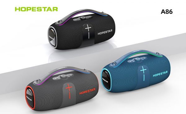 Bluetooth колонка Hopestar A86 450Вт с микрофоном и съемным АКБ