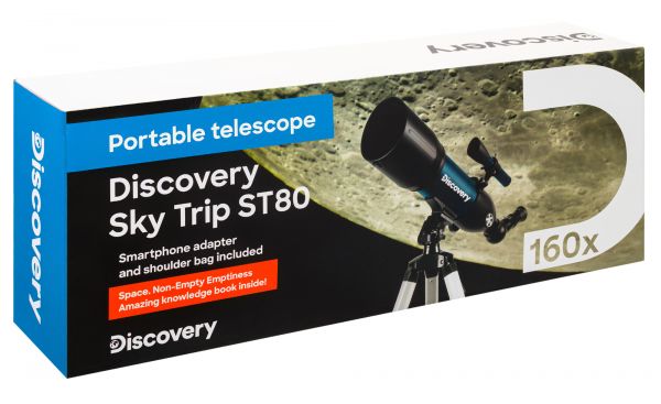Телескоп Levenhuk Discovery Sky Trip ST80 с книгой