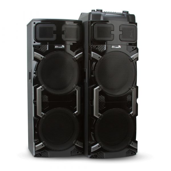 Акустическая система Eltronic 30-21 Crazy Box 2000 100+100Вт с двумя микрофонами