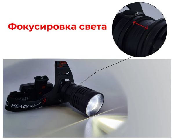 Налобный аккумуляторный фонарь YYC-8061-P50