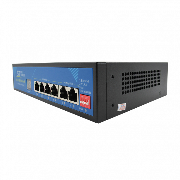 4-канальный коммутатор с экраном индикации нагрузки ST-S49POE (2М/78W/А/SC) PRO