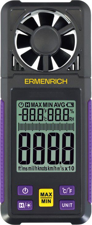 Цифровой анемометр (ветромер) Ermenrich Seek DN10