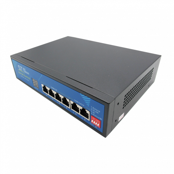 4-канальный коммутатор с экраном индикации нагрузки ST-S49POE (2М/78W/А/SC) PRO