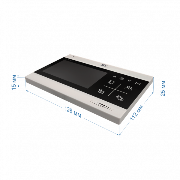 Монитор видеодомофона ST-M102/4 (S) Чёрный (версия 2) без записи