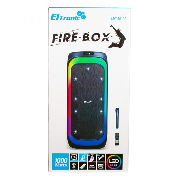 Колонка Eltronic 08" 30-09 FIRE BOX 1000 динамик 2шт/8" с TWS