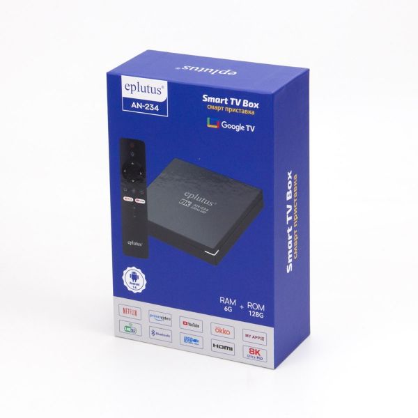 Смарт-приставка Eplutus AN-234 8K 6+128Gb