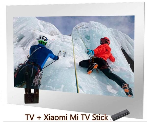 Smart телевизор в зеркале AVS475SM (Magic Mirror) + Xiaomi Mi TV Stick 47"