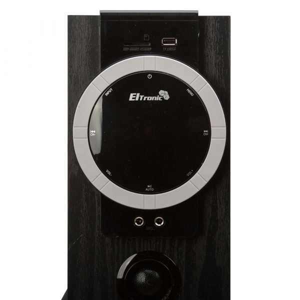 Акустическая система из двух колонок Eltronic 20-81 Home Sound Black 8" 100W МДФ