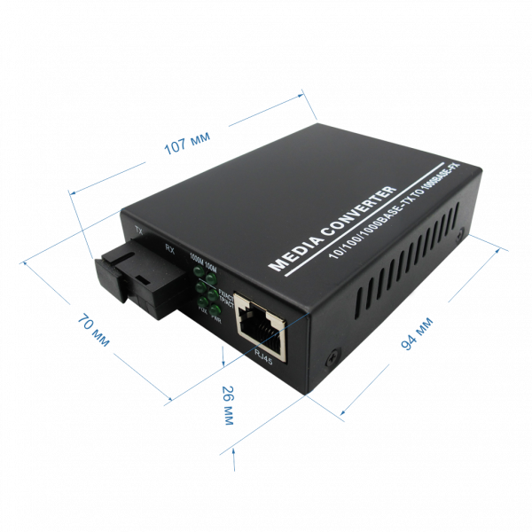 Медиаконвертер ST-MC1550-02 (20/G/SC/SM)
