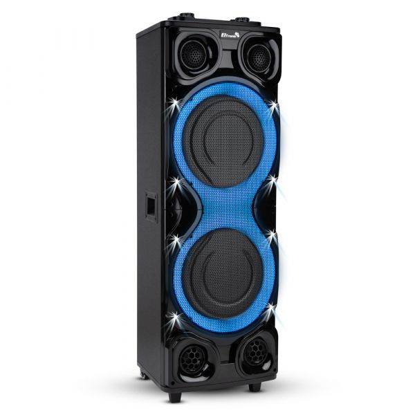 Акустическая Bluetooth колонка Eltronic 30-41 Crazy Box 1600 160Вт 12"x2 с двумя микрофонами