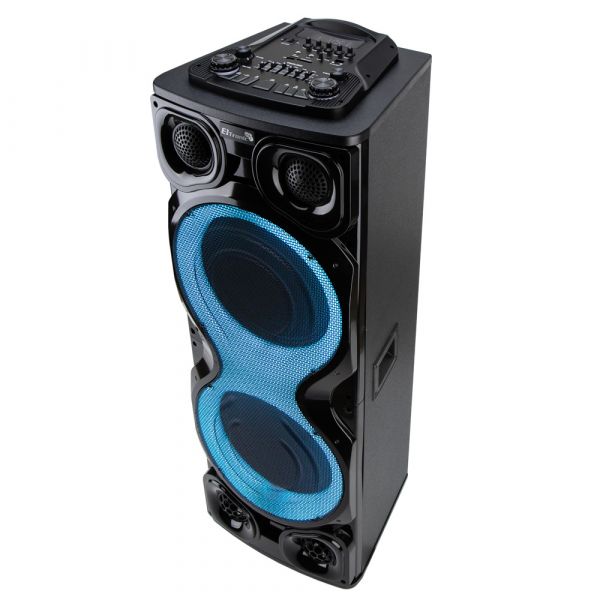 Акустическая Bluetooth колонка Eltronic 30-41 Crazy Box 1600 160Вт 12"x2 с двумя микрофонами