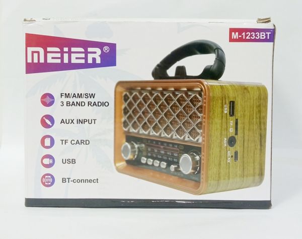 Радиоприемник Meier M-1233BT (USB/TF/AUX/BT)