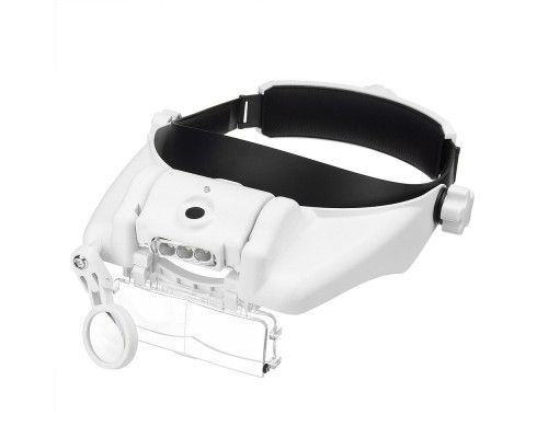 Бинокулярные очки 3 Led Helmet Magnifier NGА MG-81000-SC