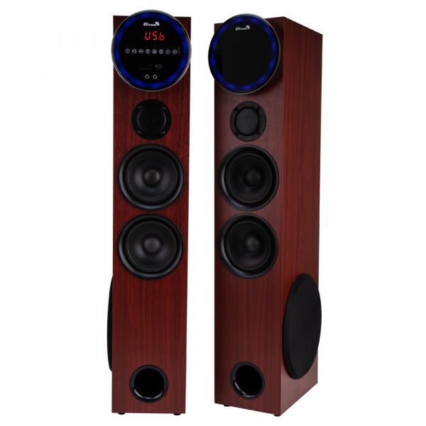 Акустическая система Eltronic 30-35 Home Sound 110+110Вт Red МДФ с микрофоном