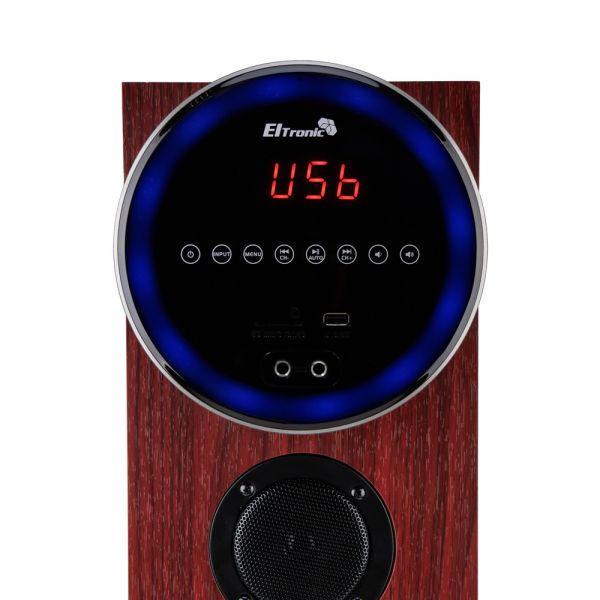 Акустическая система Eltronic 30-35 Home Sound 110+110Вт Red МДФ с микрофоном