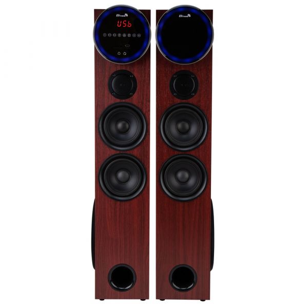 Акустическая система Eltronic 30-35 Home Sound 110+110Вт Red МДФ с микрофоном