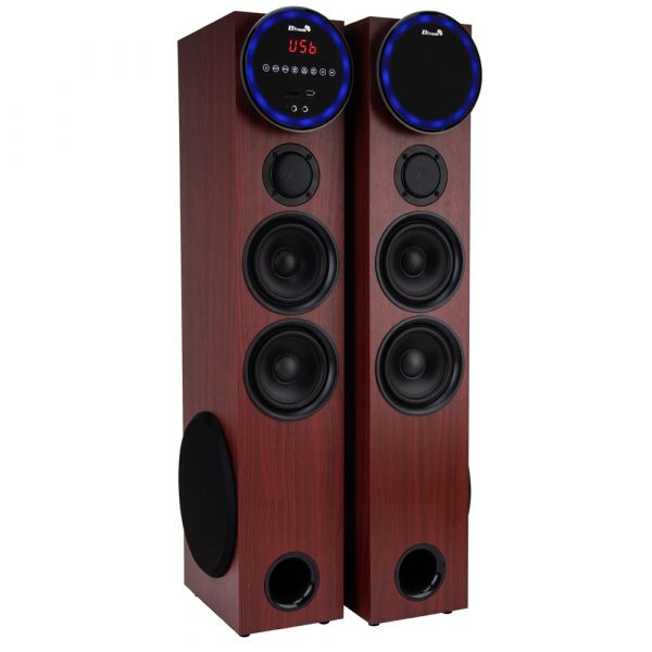 Акустическая система Eltronic 30-35 Home Sound 110+110Вт Red МДФ с микрофоном