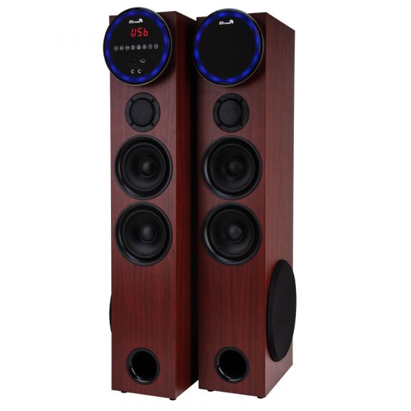 Акустическая система Eltronic 30-35 Home Sound 110+110Вт Red МДФ с микрофоном