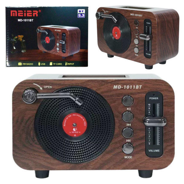 Радиоприемник Meier MD-1011BT (USB/TF/AUX/BT)