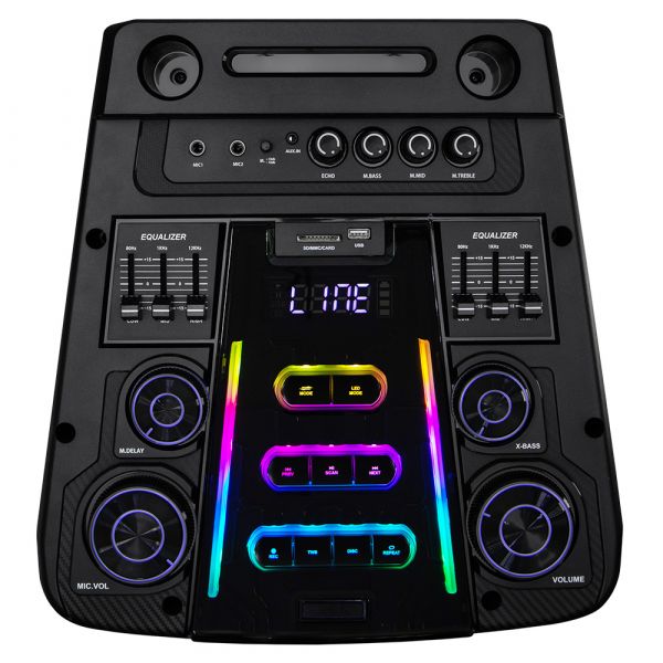 Напольная колонка Eltronic 20-21 DIAMOND BOX 2500 250Вт динамик 2шт/12" с 2мя микрофонами