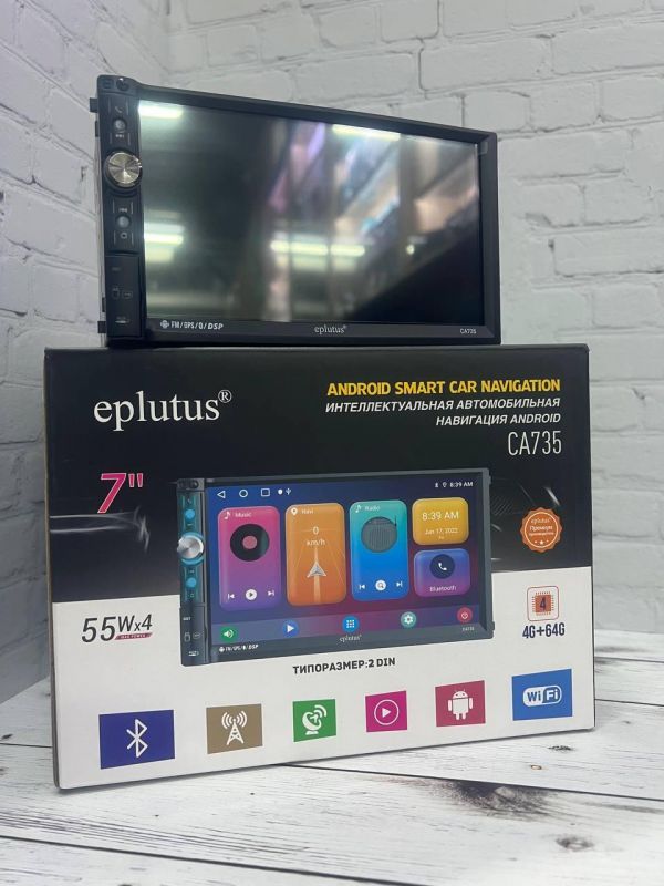 Автомагнитола 2 DIN Eplutus CA735 Android 12 4+64Гб Wi-Fi BT