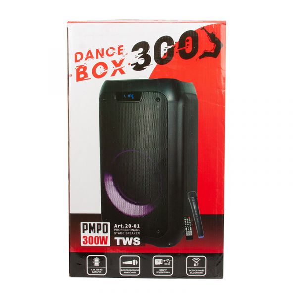 Колонка Eltronic 20-01 DANCE BOX 300 1шт/8" с TWS и микрофоном