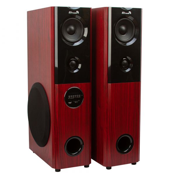Акустическая система из двух колонок Eltronic 20-82 Home Sound Red 8" 100W МДФ