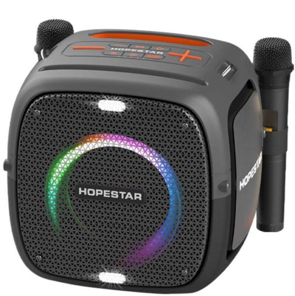 Портативная колонка Hopestar Party One 80W с двумя микрофонами