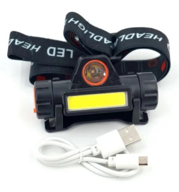 Налобный аккумуляторный фонарь HT-665 (5501)