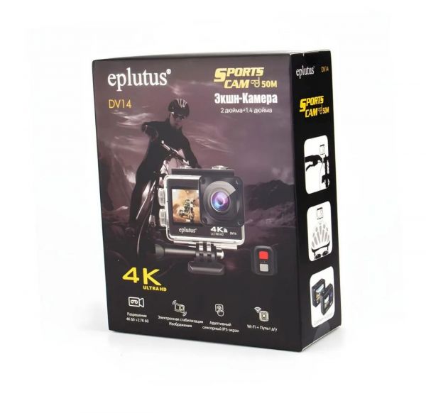Экшн-камера Eplutus DV14 со встроенным Wi-Fi 4K UltraHD