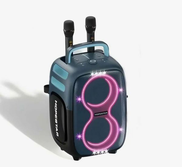 Bluetooth колонка Hopestar PartyOne Club 650Вт в 2 микрофонами