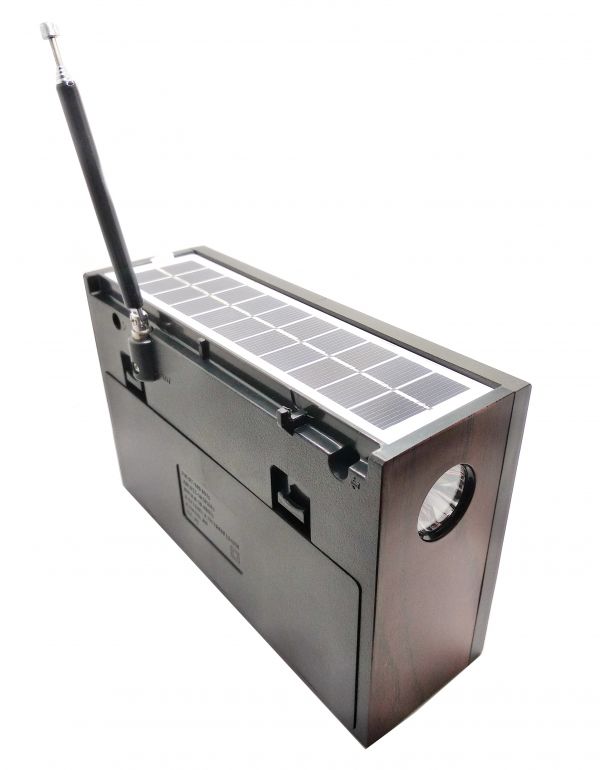 Радиоприемник Meier M-530BT-S Bluetooth\USB\microSD\Фонарь\с Солнечной батареей