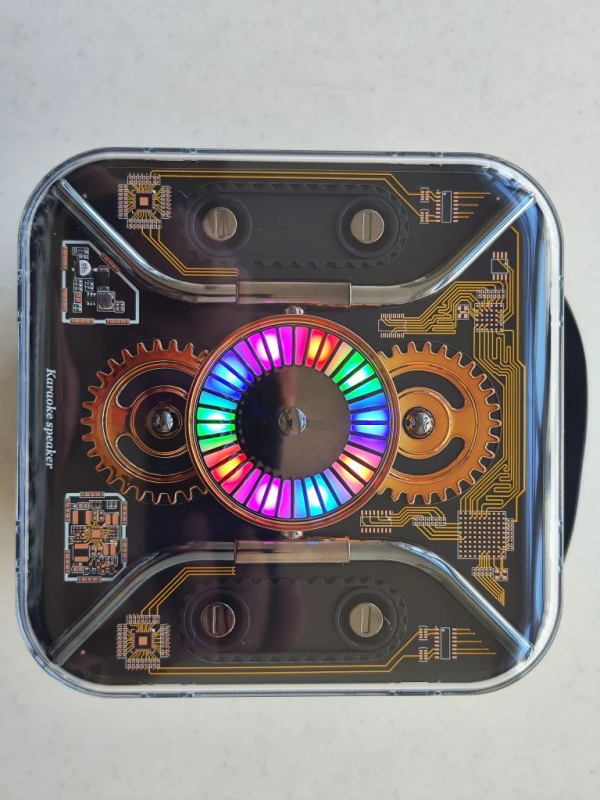 Колонка караоке Speaker SP-300 с 2 микрофонами и LED подсветкой