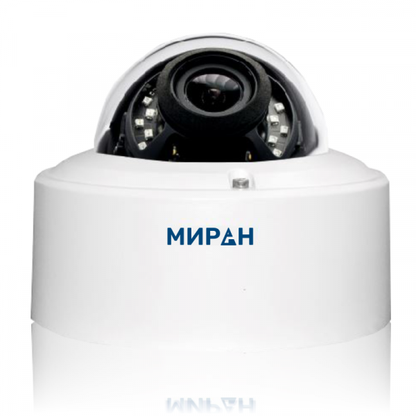 Купольная цифровая IP видеокамера МИРАН ИВМС-401 (сертификаты РМРС, РКО, СТиС МВД)