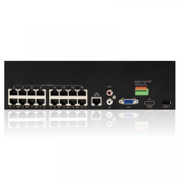 Цифровой IP 16-канальный IP видеорегистратор МИРАН ИВМС-8016 (сертификаты РМРС, РКО)