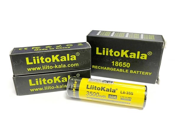 Аккумулятор 18650 LiitoKala Lii-35S 3500mAh 10A 3.7v 12.9Wh (1шт)