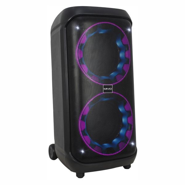 Напольная беспроводная колонка Mivo MD-804 RGB с 2 микрофонами