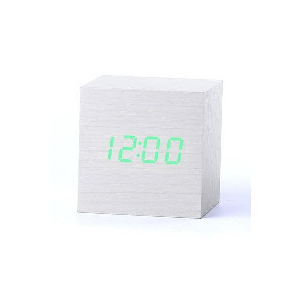 Деревянные часы Wooden Clock VST-869-4 white с термометром