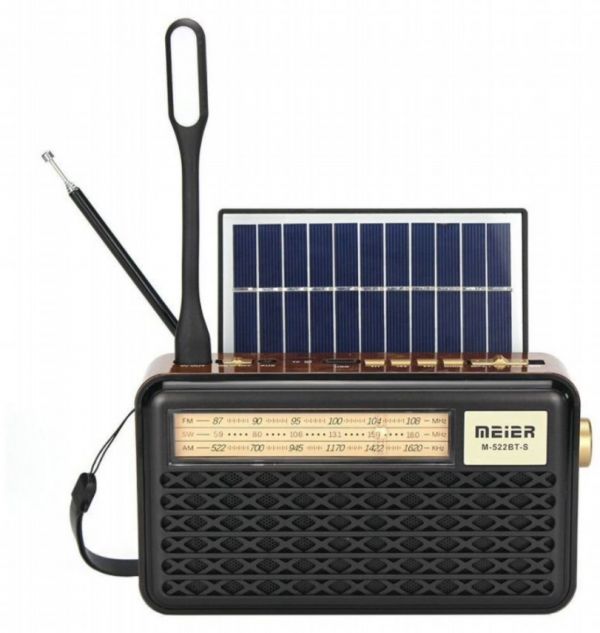 Радиоприемник Meier M-522BT солнечная панель