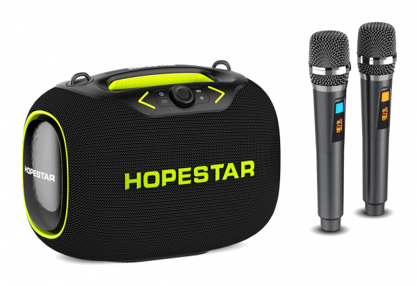 Колонка Hopestar Party Box с двумя микрофонами 120Вт