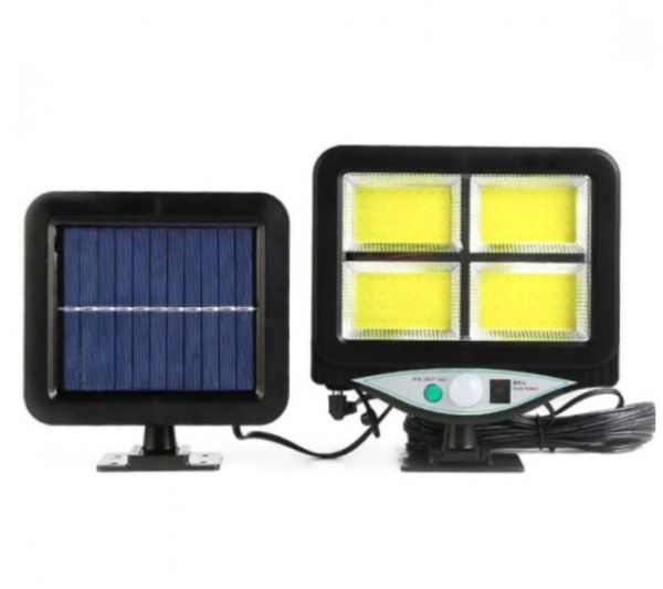 Уличный светильник HY-128-4COB с выносной солнечной панелью