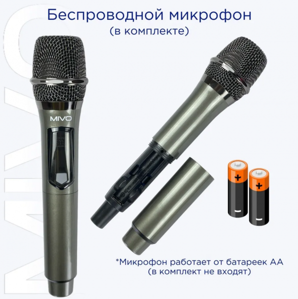 Акустическая колонка MIVO MD-655 с микрофоном BT/USB/TF/FM
