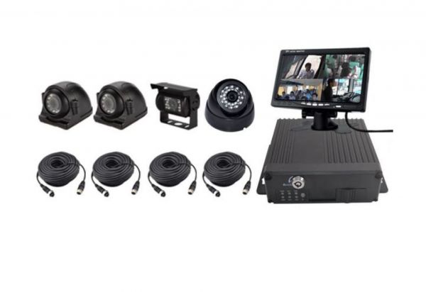 Комплект видеонаблюдения Muweite MU-B9704HG-Q для частного авто или коммерческого транспорта 4G GPS